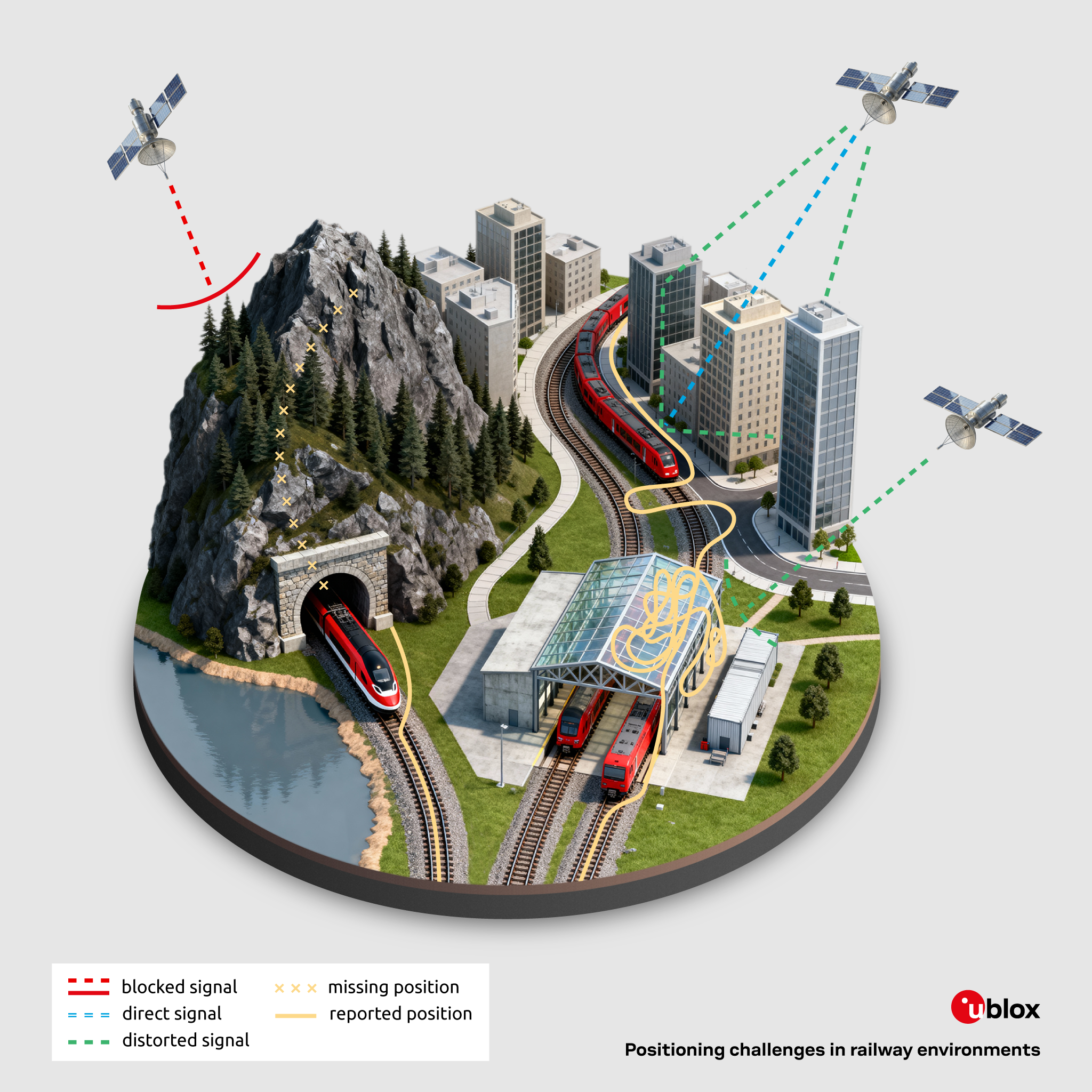 Transport Positionering Railway Positioning Solutions for Continuous Train Localization